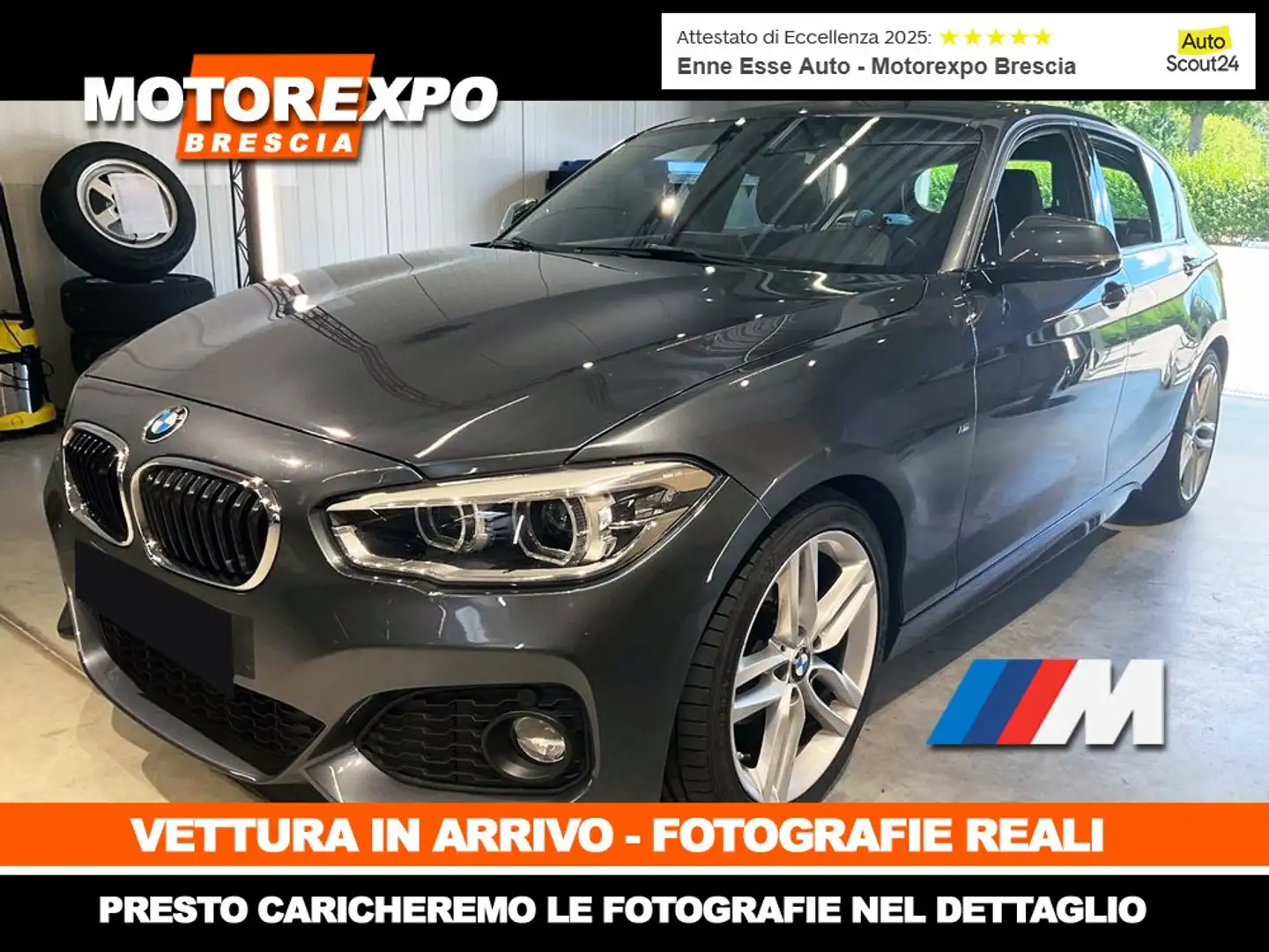 BMW 118 i M Sport 136 Cv Steptronic Auto Grigio - 1