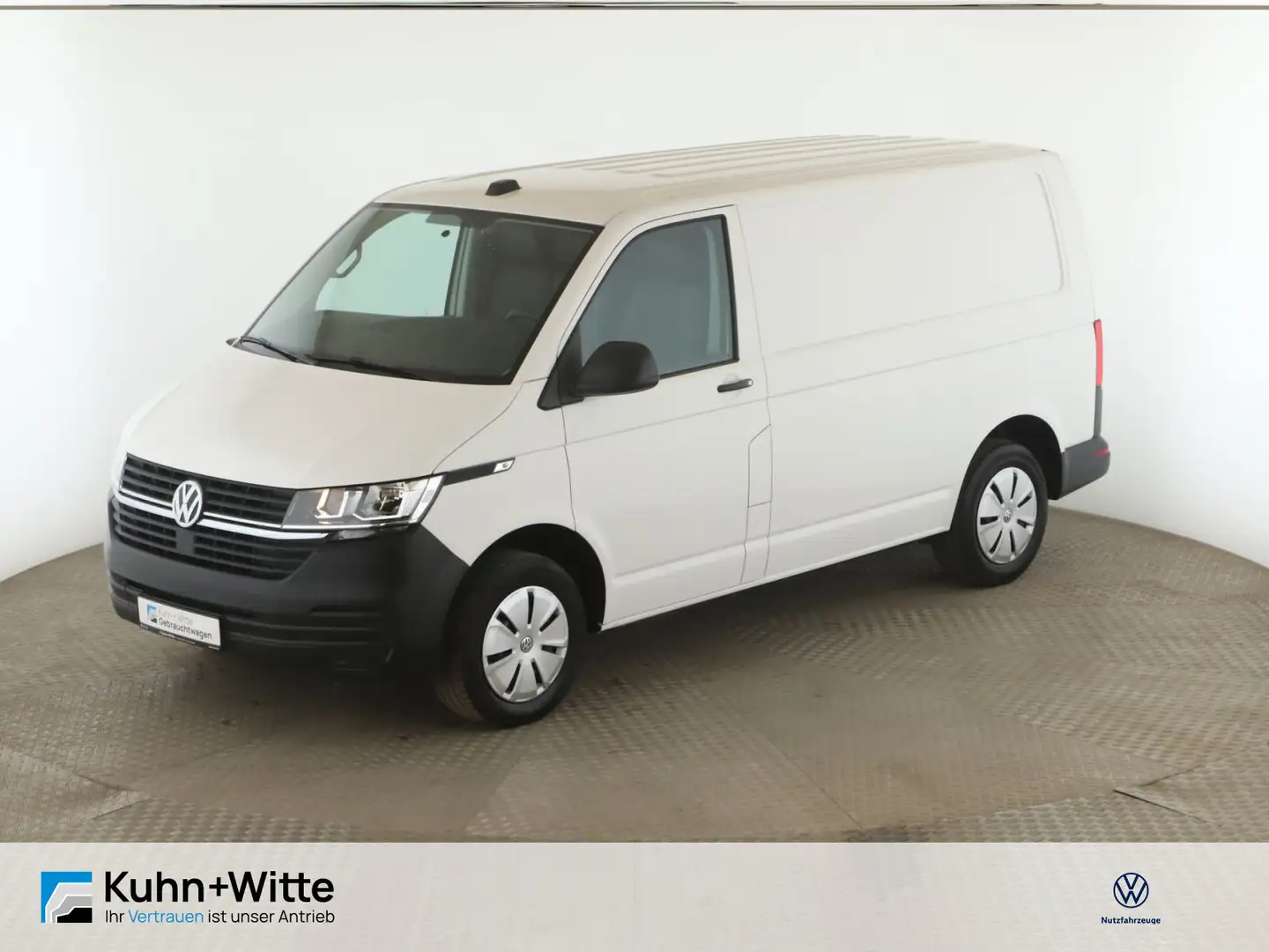 Volkswagen T6.1 Transporter T6.1 Kasten 2.0 TDI KR *AHK*RFK*Klima*Radio* Blanc - 1