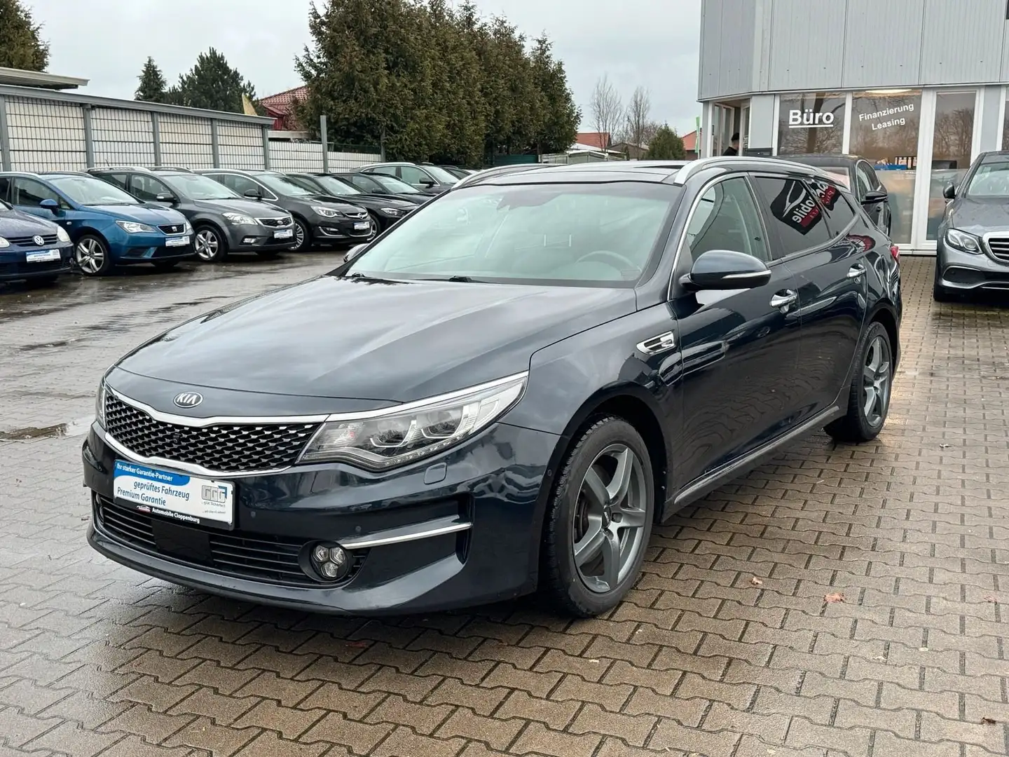 Kia Optima Automatik Mwst Ausw. *360°Kamera*LED*Garantie* Синій - 1