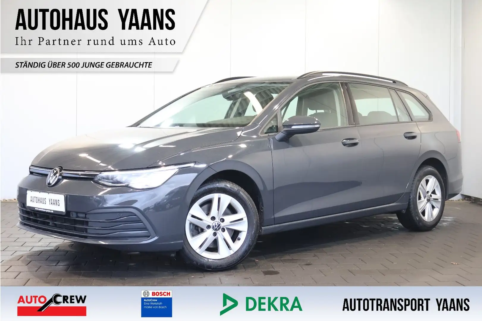Volkswagen Golf VIII 2.0 TDI Life AID+ACC+KAM+LED+CARPLAY Gris - 1