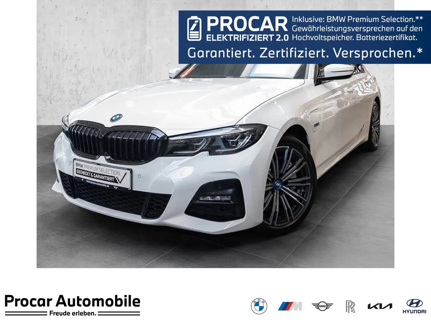 BMW 330 e Limousine M Sport HiFi DAB WLAN Tempomat Weiß - 1