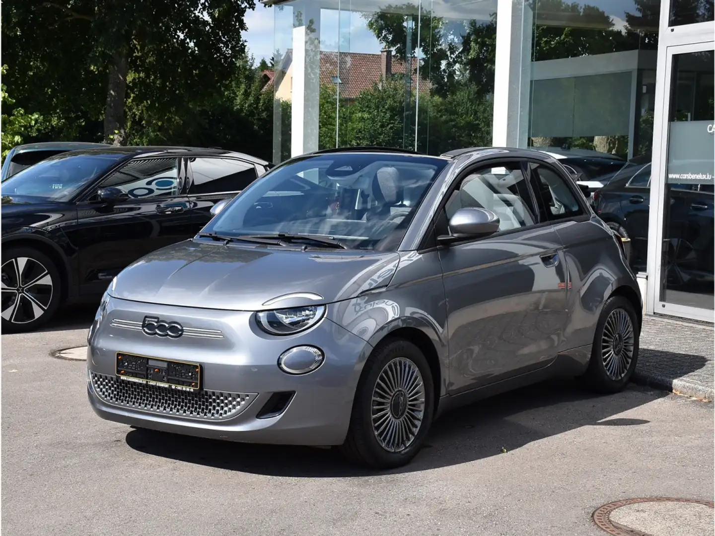 Fiat 500e Cabrio Icon 42 kWh REGUL GPS LANE PDC 1° MAIN Gris - 2