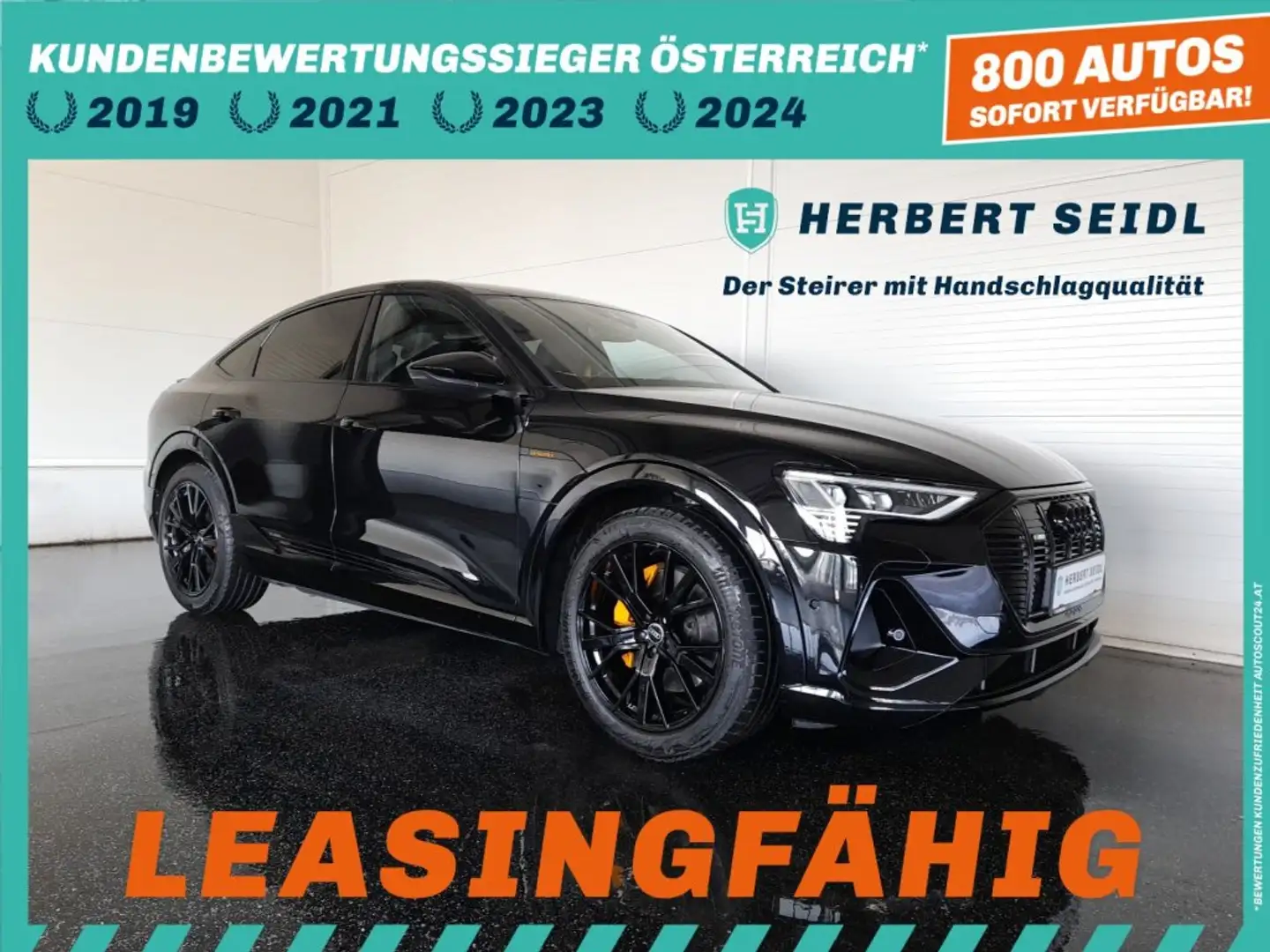Audi e-tron SB 55 quattro S-LINE BLACK EDITION *NP: €100.369,- / 21 ZOLL / ASS PAKET TOUR / OPTIKPAKET SCHWARZ PLUS* Schwarz - 1