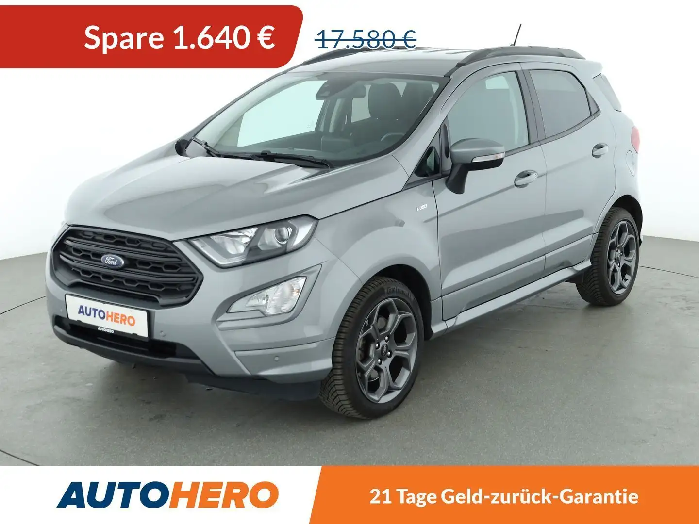 Ford EcoSport 1.0 EcoBoost ST-Line Aut.*NAVI*B&O*CAM* Gris - 1