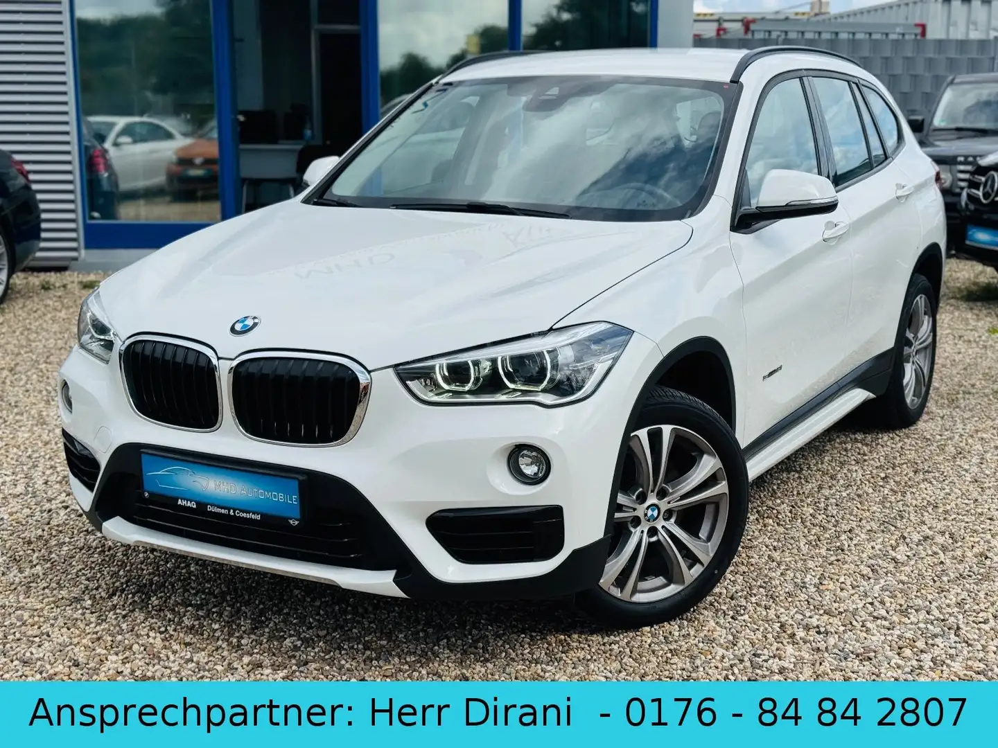 BMW X1 sDrive 18 i Sport Line *Navi*LED*AHK Blanc - 2