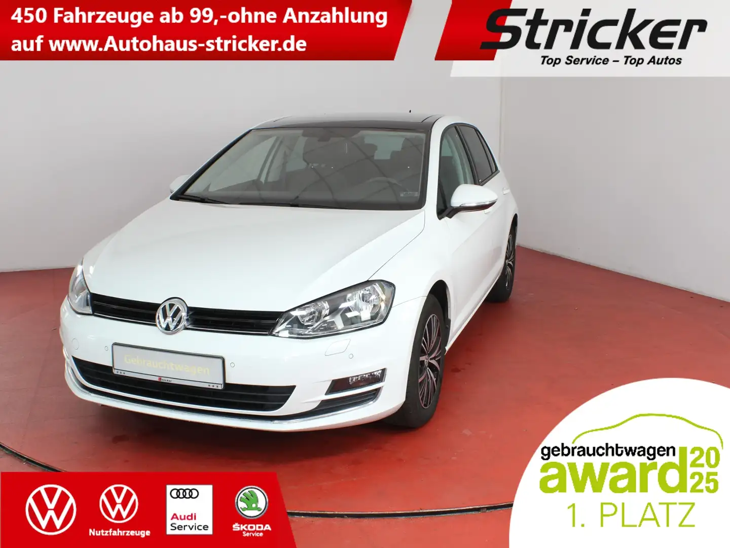 Volkswagen Golf Allstar 1.2TSI TÜV bis 08/27 Pano Wit - 1