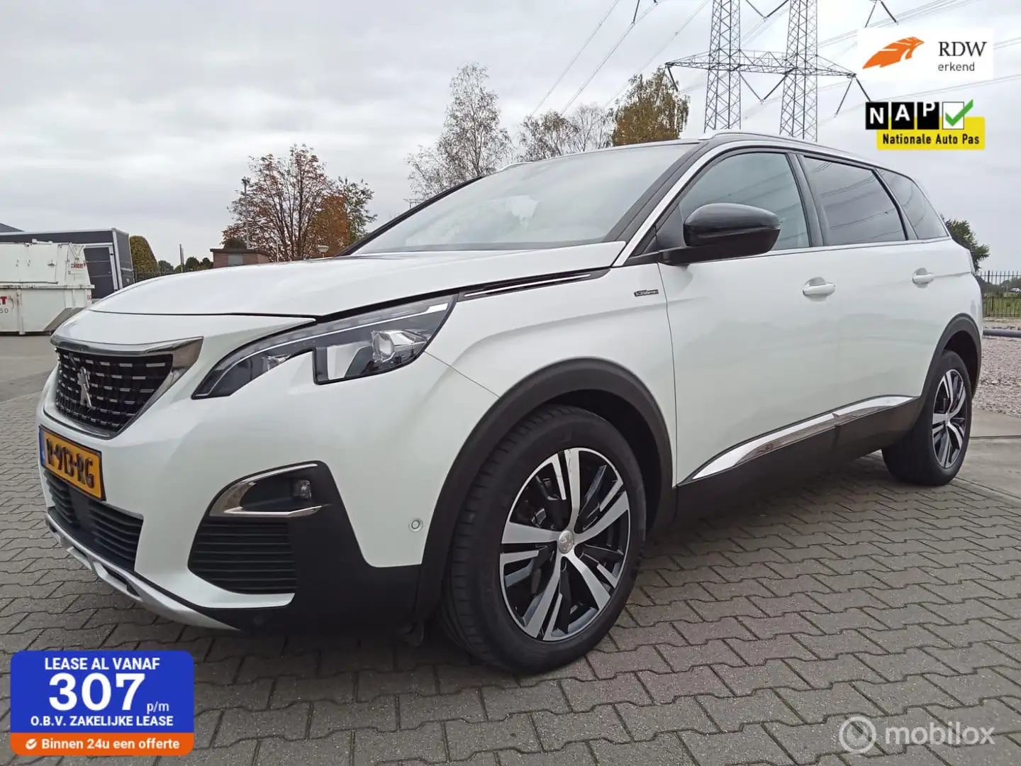 Peugeot 5008 1.2 GT-Line /automaat/clima/pano Wit - 1