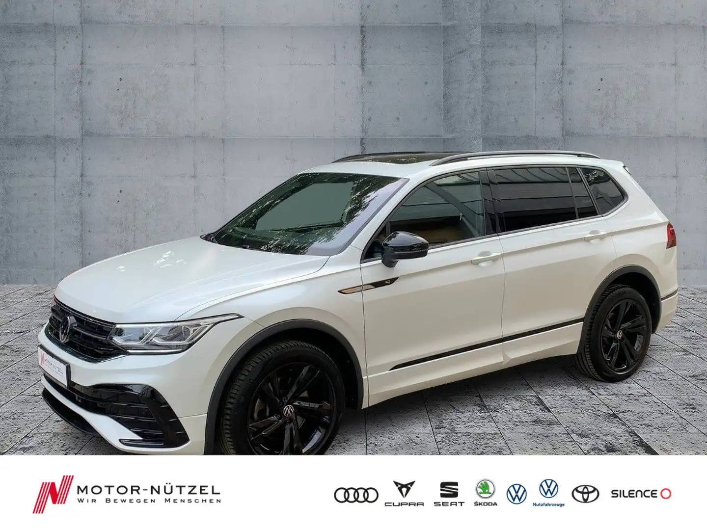 Volkswagen Tiguan Allspace 2.0 TDI DSG 4M R-LINE MATRIX+NAV Weiß - 1