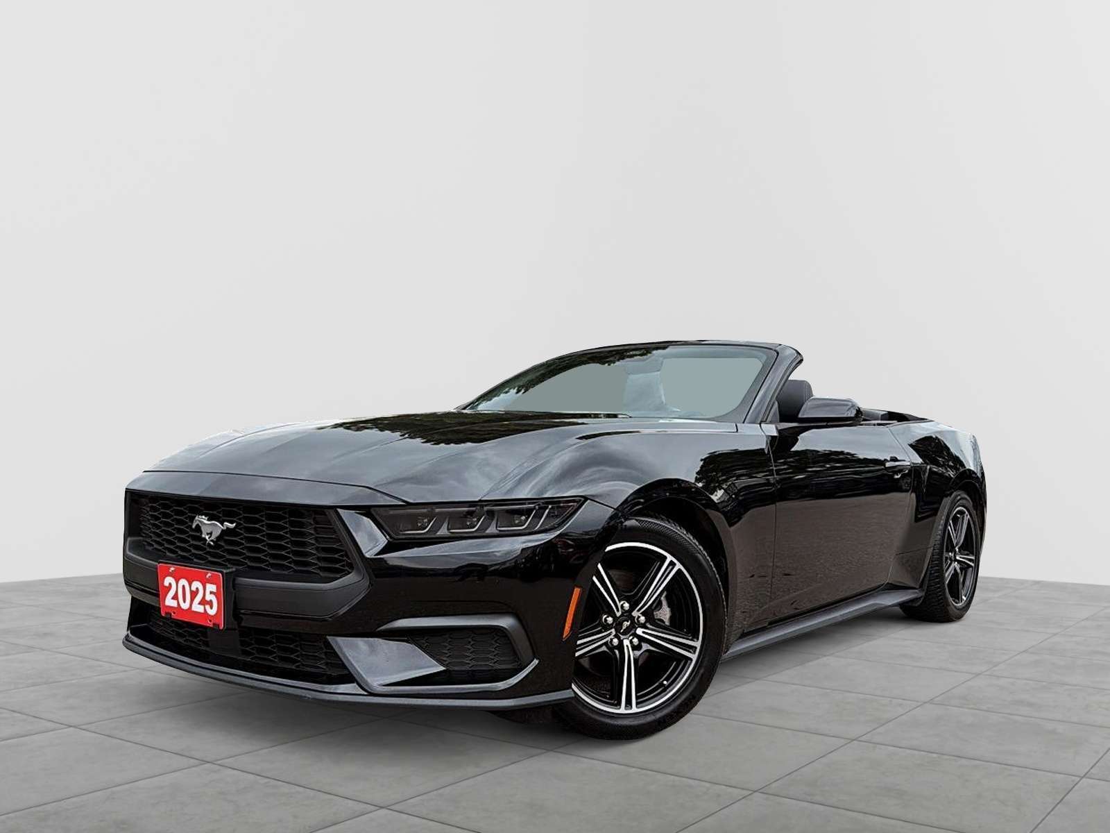 Black 2025 Ford Mustang Convertible Rear-Wheel Drive Automatic