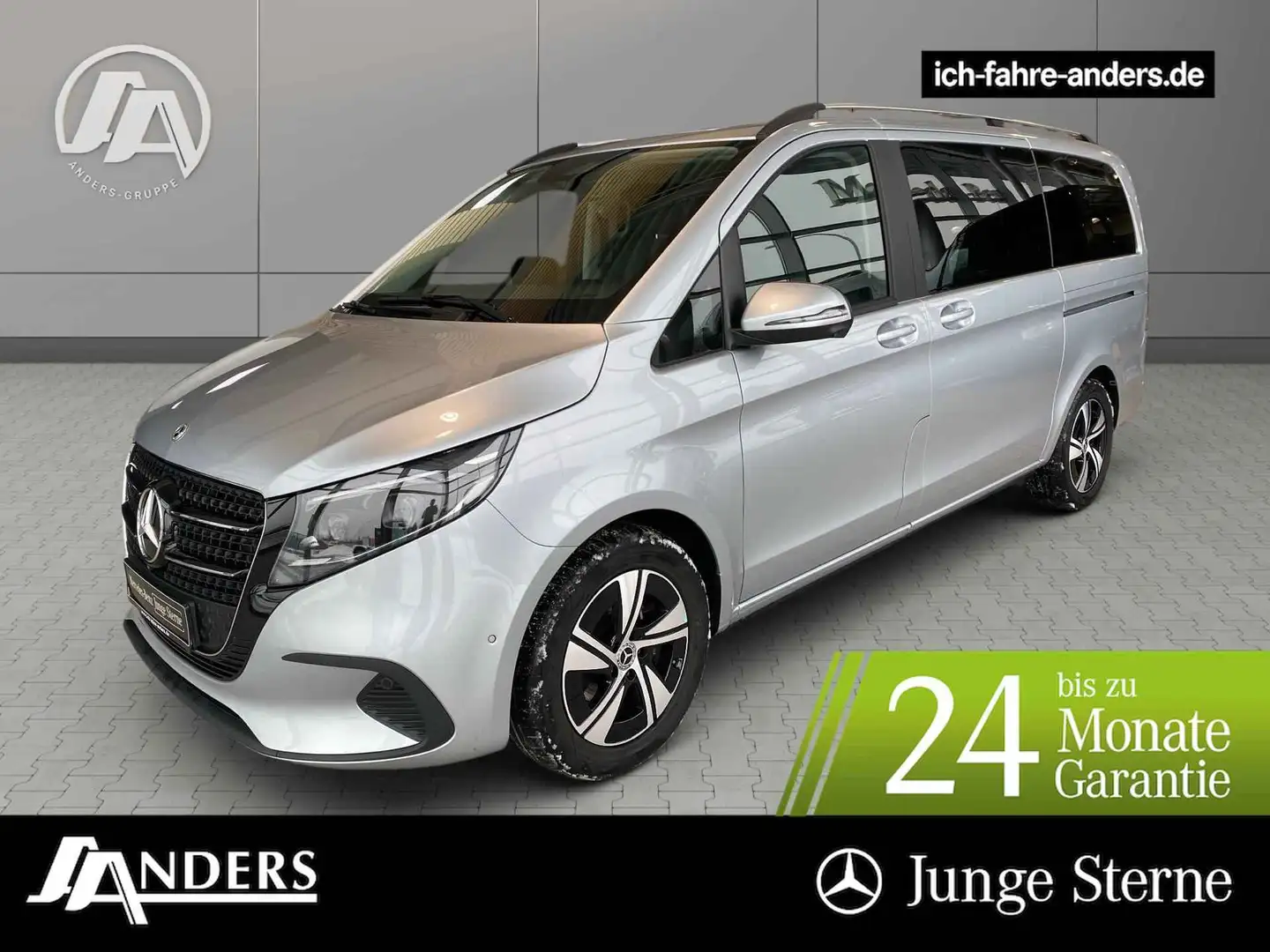Mercedes-Benz V 220 STYLE Lang MBUX*AHK 2,5t*Multibeam*Distronic Argent - 1