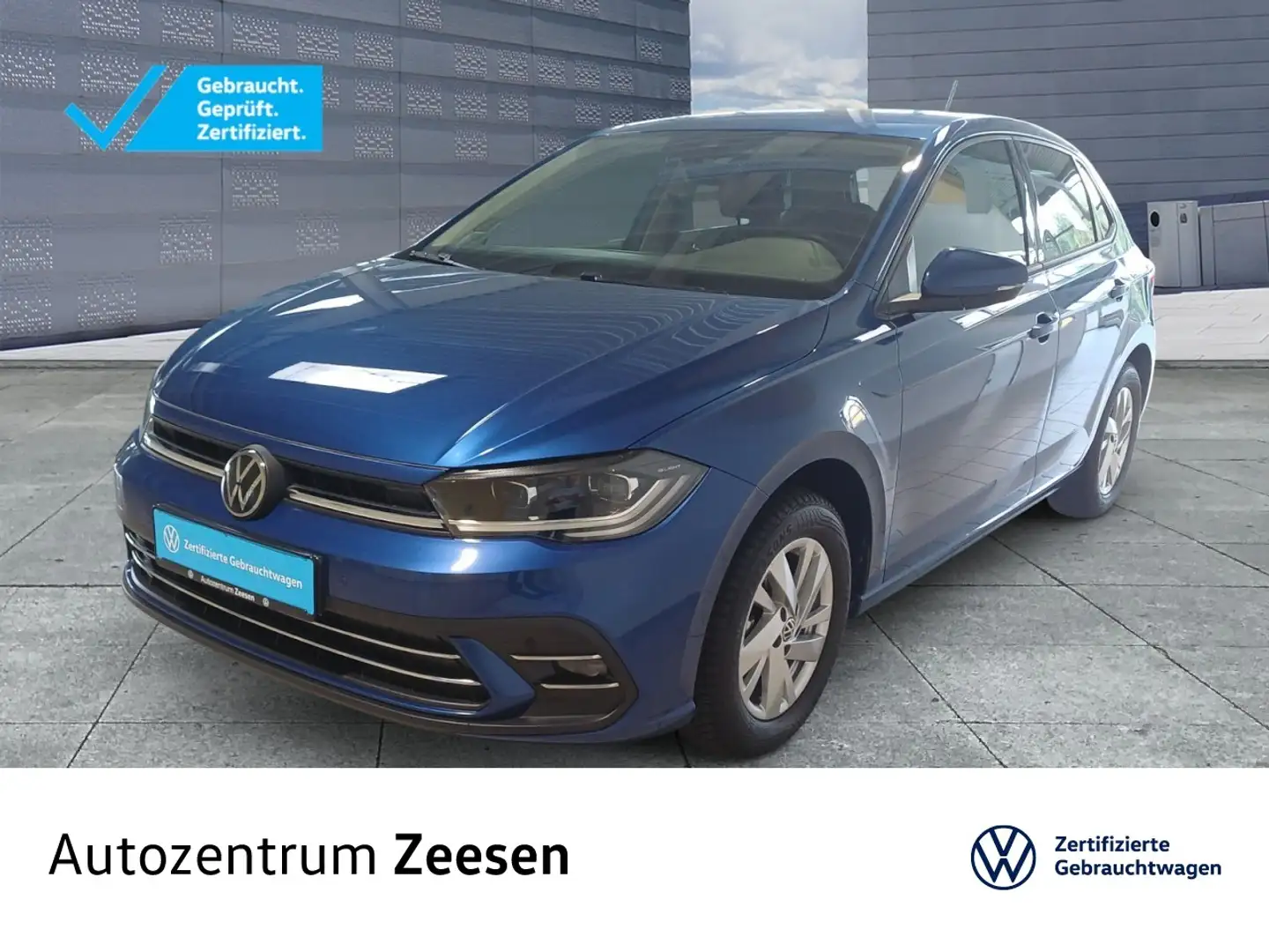 Volkswagen Polo 1.0 TSI Style DSG+USB+DAB+BAA+NSW+LWS+SHZ+ Klima Blau - 1