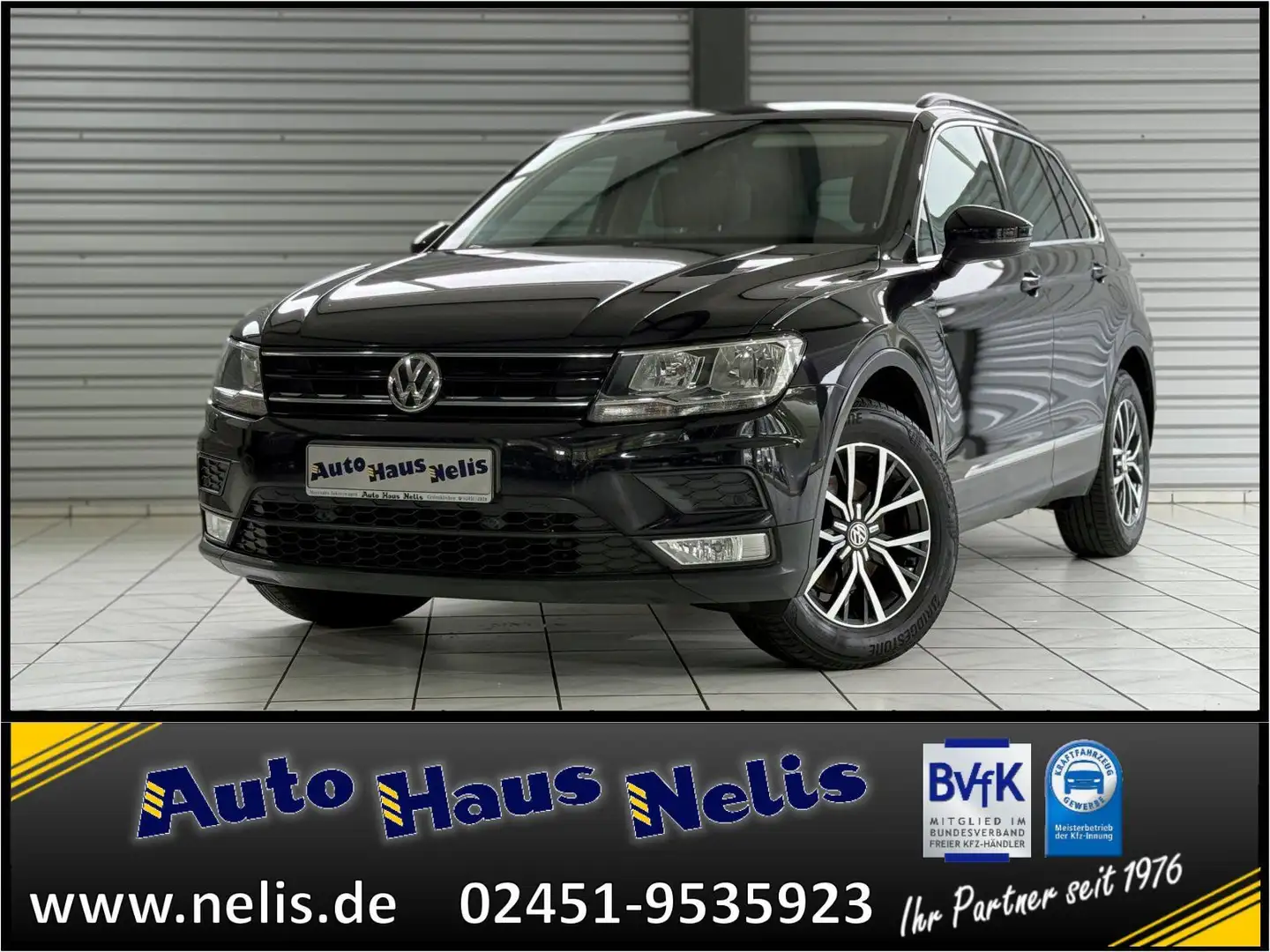 Volkswagen Tiguan 2,0 TDI BlueMotion ACC Discover Navi 3Z-K Zwart - 1