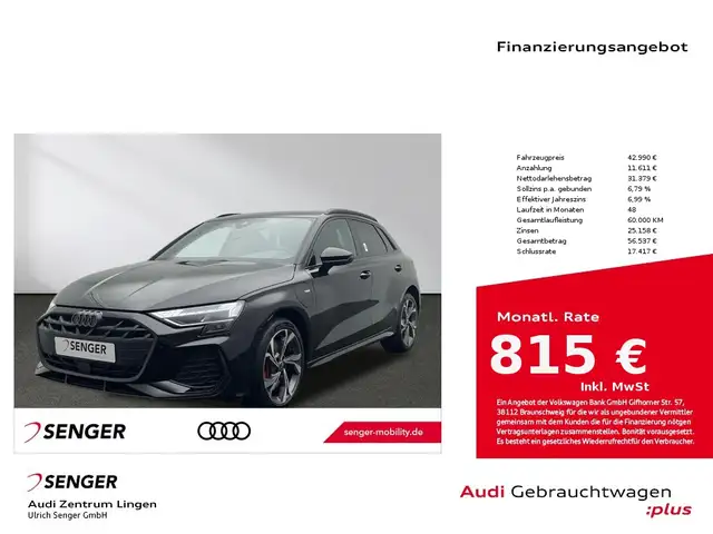 Audi A3 S line 45 TFSI e Komfort Paket Navi