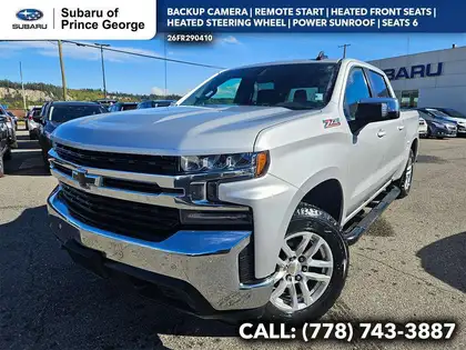 Silver 2019 Chevrolet Silverado 1500 Pickup Truck Four-Wheel Drive Automatic
