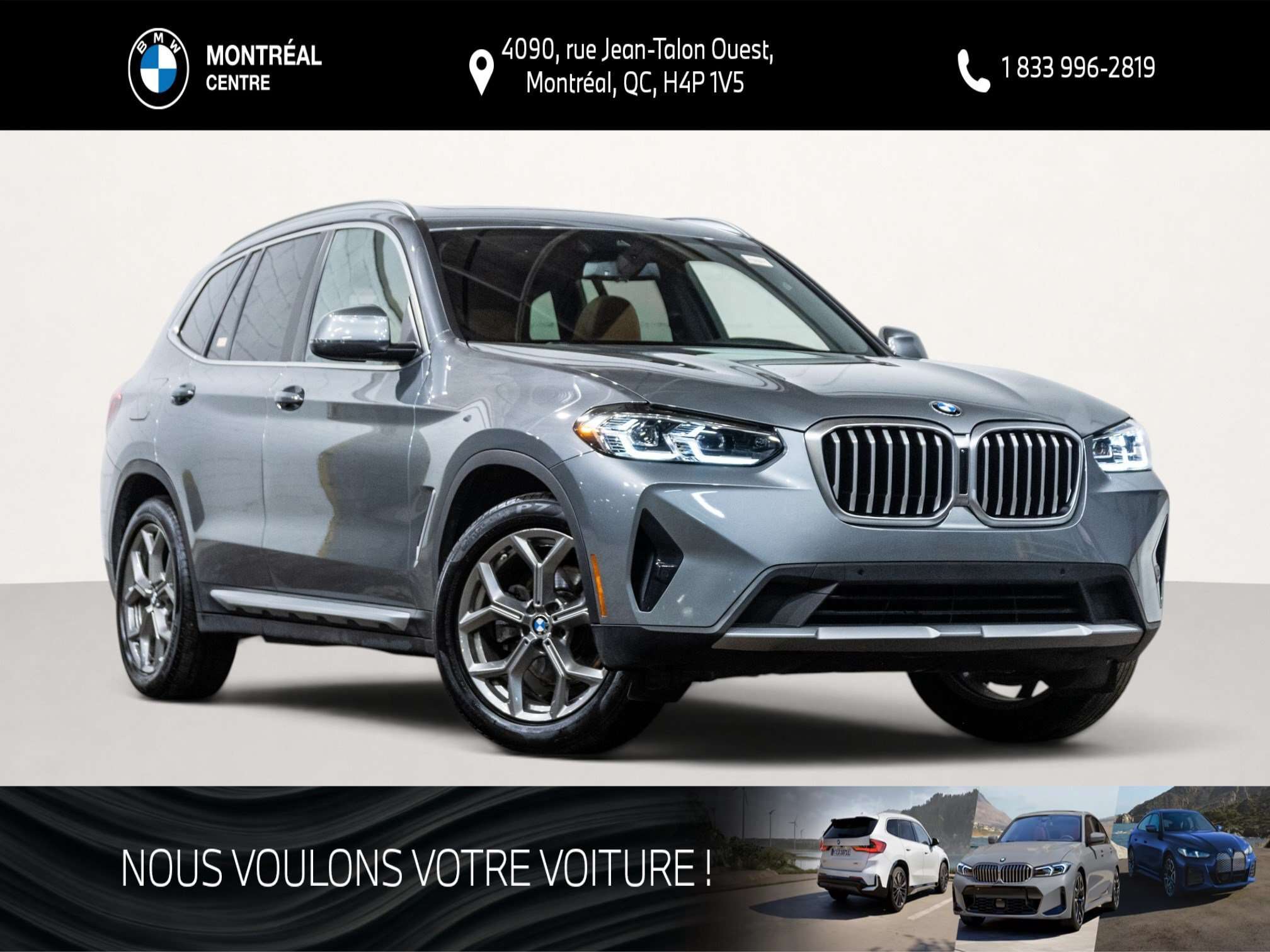 2023 BMW X3 xDrive30i | Premium Essentiel | Toit ouvrant panor