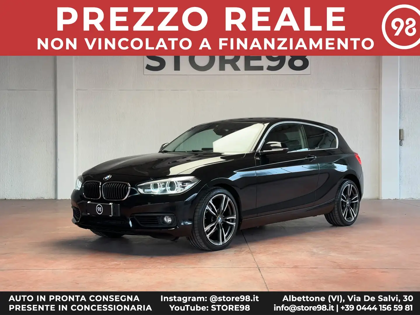 BMW 118 d Advantage 3p *FULL SERVICE BMW* Noir - 1