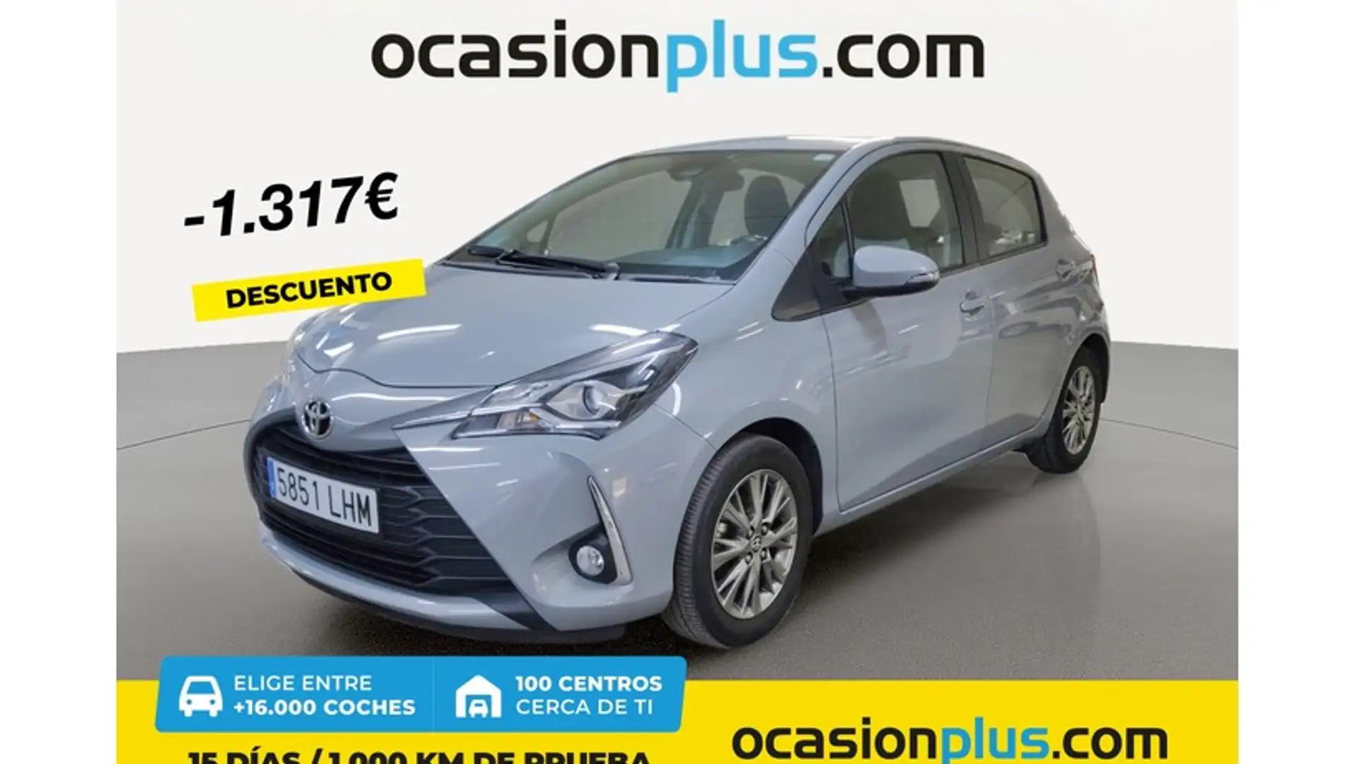 Toyota Yaris 1.0 Active Tech Gris - 1