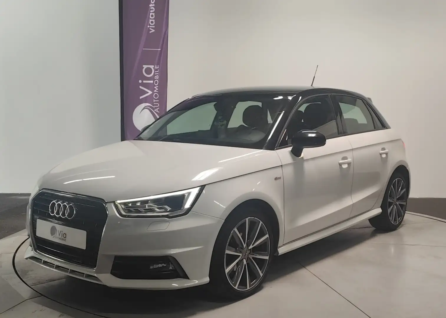 Audi A1 1.4 TDI 90 S tronic S line Blanc - 1