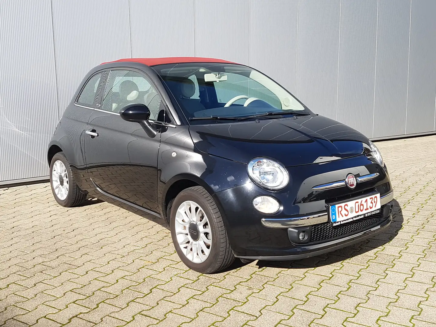Fiat 500 C 1.2 *ZAHNRIEMEN-INSP.-KUPPLUNG NEU/KLIMA/SAUBER* Schwarz - 1