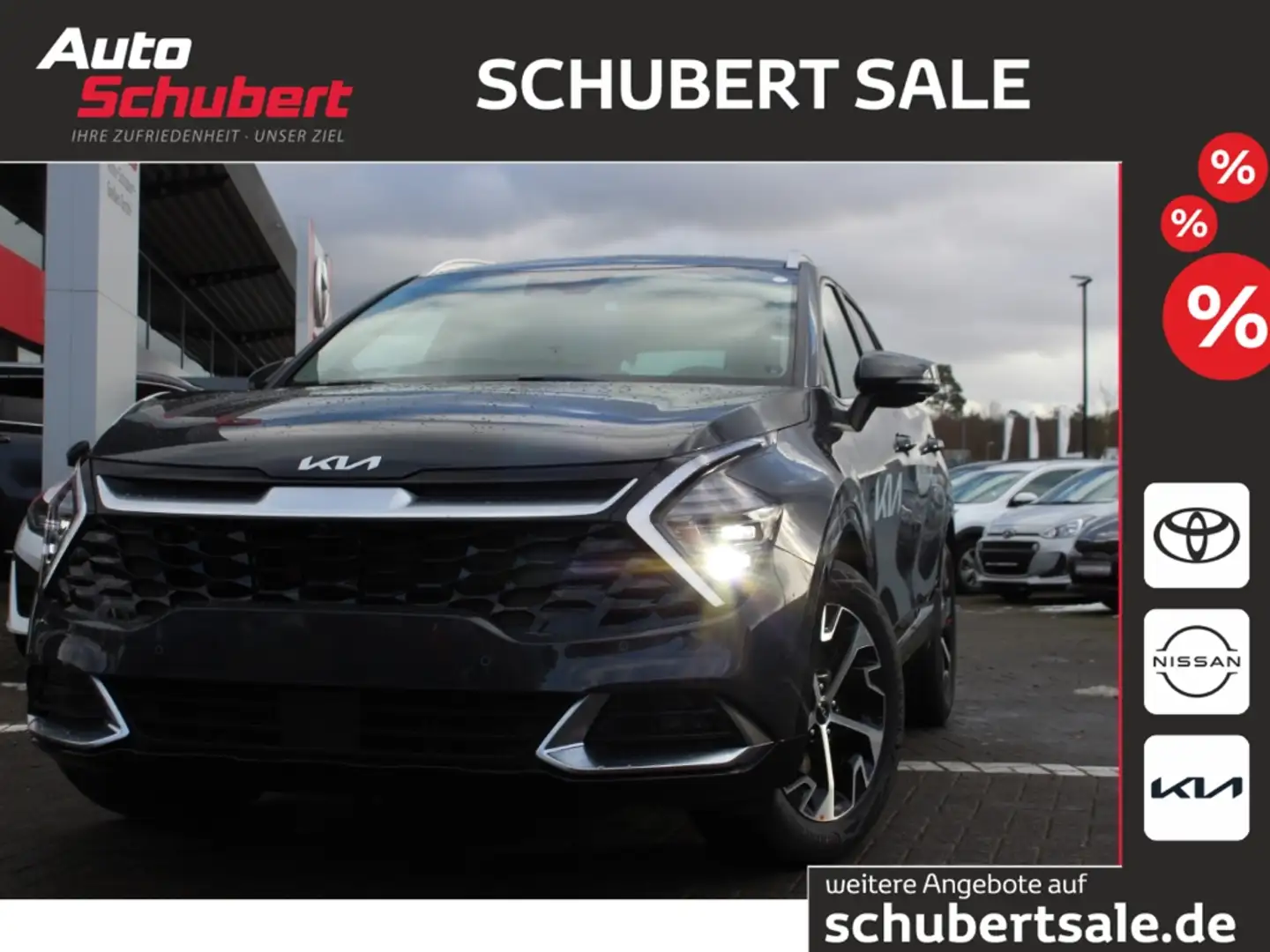 Kia Sportage 1.6 T-GDI 180PS DCT Spirit Navi LED Klimaautom Len Gris - 1