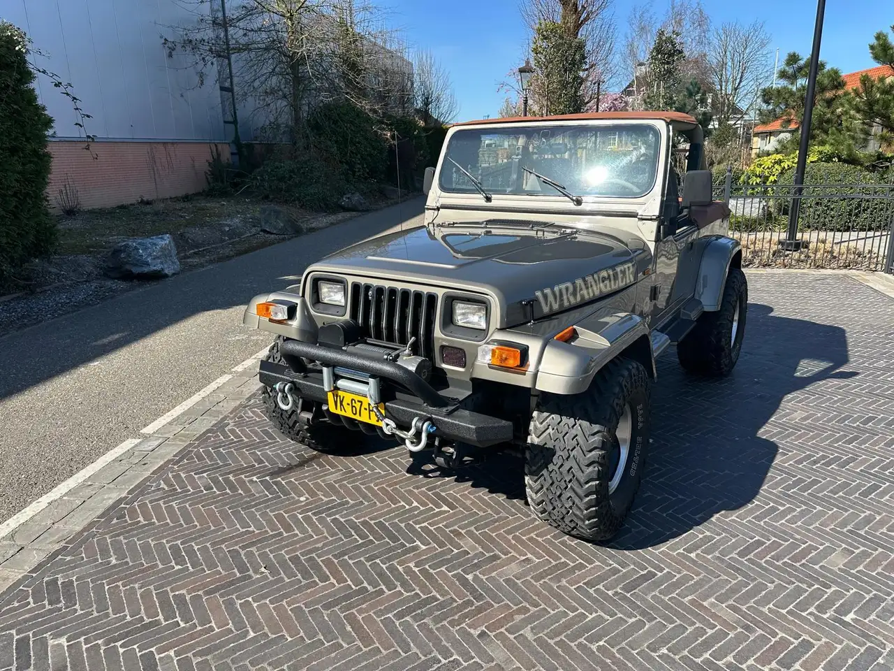 Jeep Wrangler 4.0i Sahara 6 cilinder YJ Cabrio met softtop, foto 4