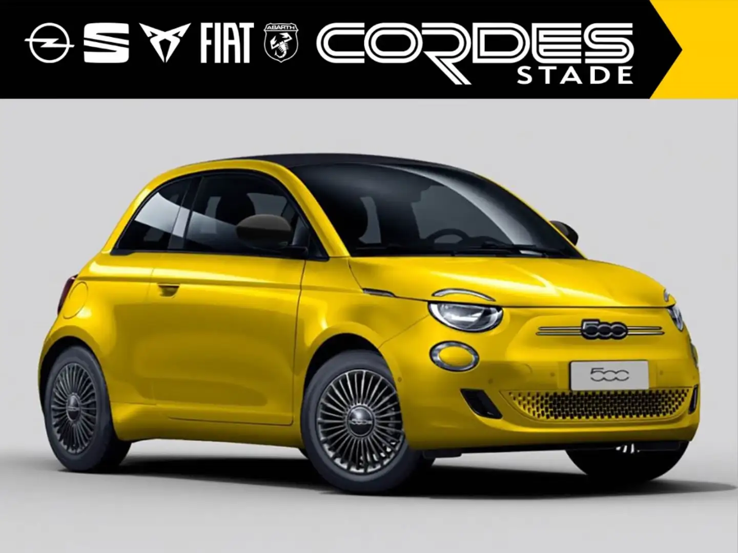 Fiat 500e Cabrio Elektrisch 70kW (95PS) ICON LED Apple CarPl Amarillo - 2