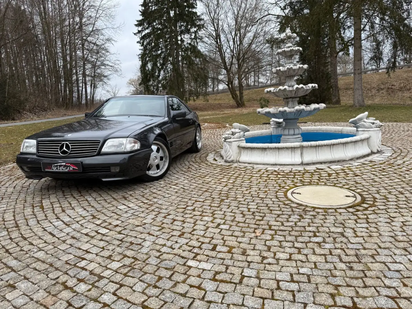 Mercedes-Benz SL 320 Top Zustand H-Kennzeichen SHZ Leder Klima Grau - 1