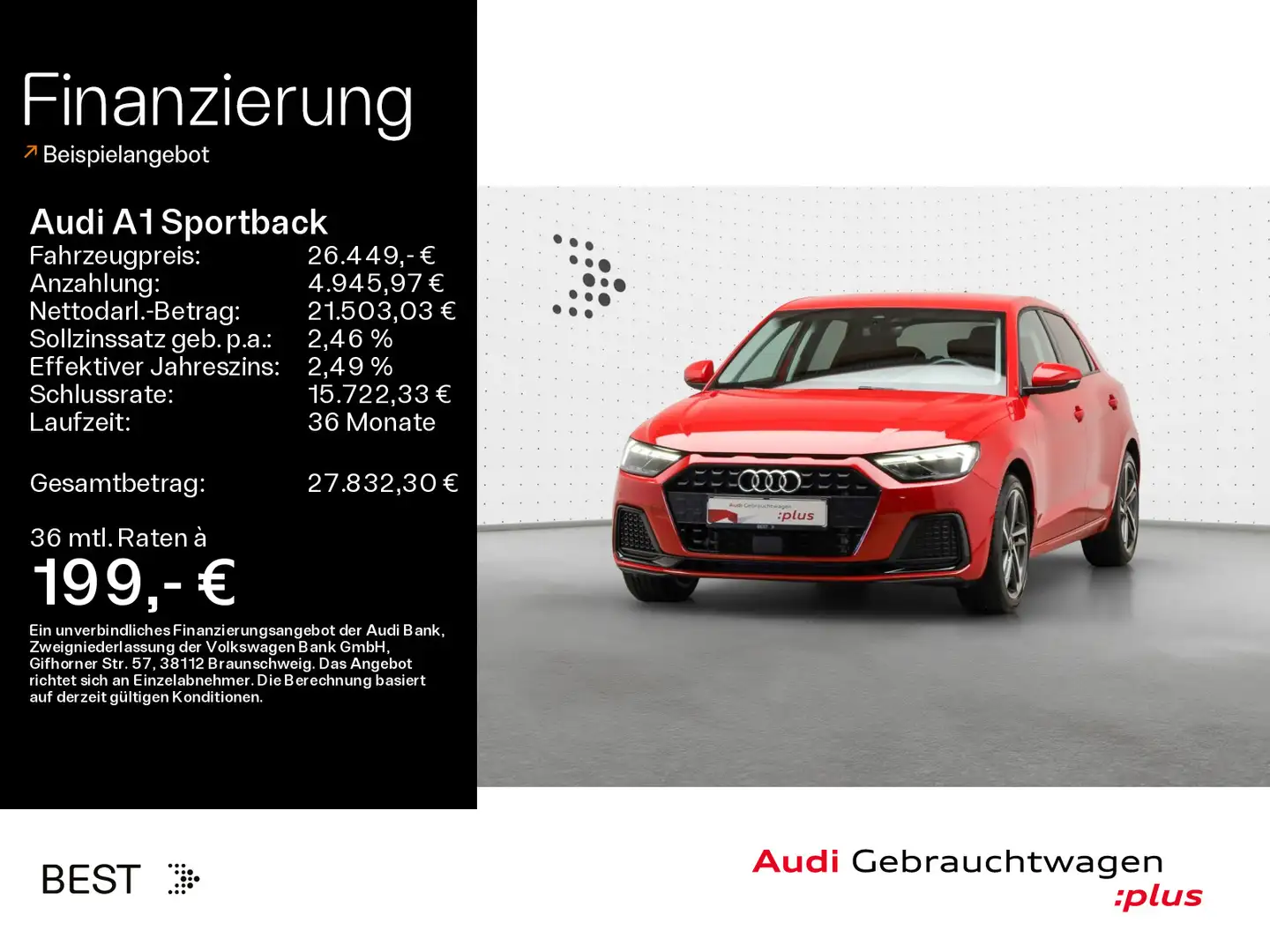Audi A1 35 TFSI advanced*NAVI-PLUS*SHZ*OPTI Rot - 1