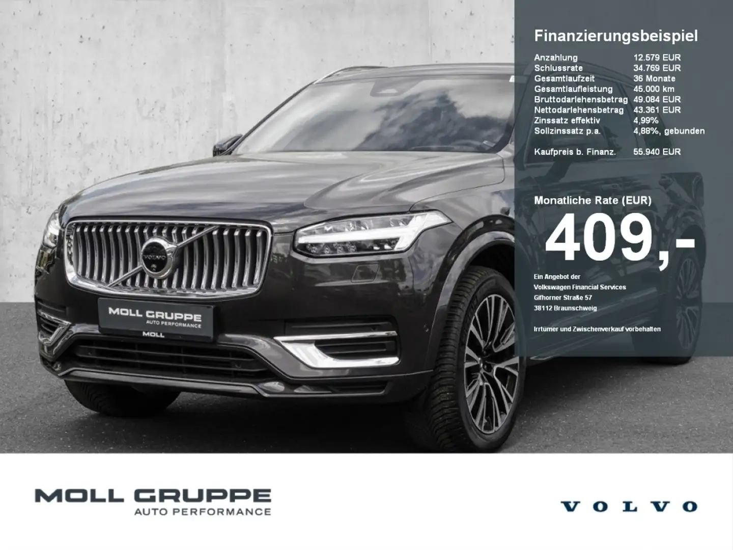 Volvo XC90 T8 AWD Ultimate Bright ACC FLA HUD EL.HECK Gri - 1