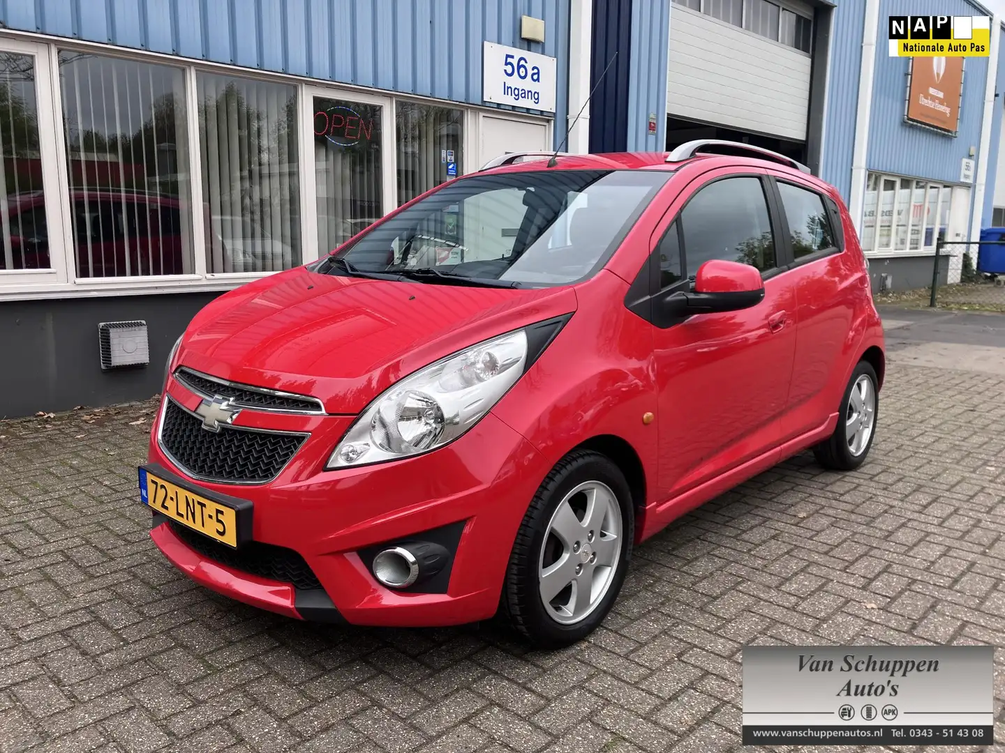 Chevrolet Spark 1.2 16V LT Airco Pdc Lm-velgen Rood - 1