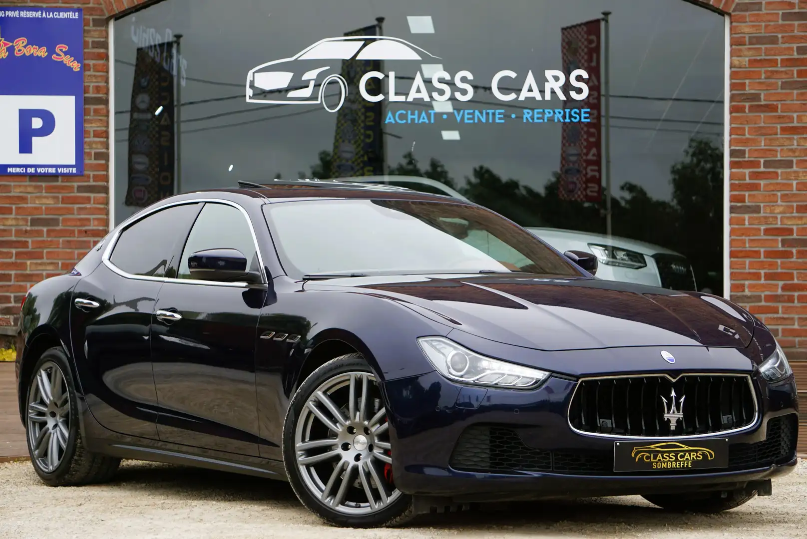 Maserati Ghibli 3.0 D AUTO XENON TOIT OUVRANT NAVI CAM CLIM CARNET Bleu - 2