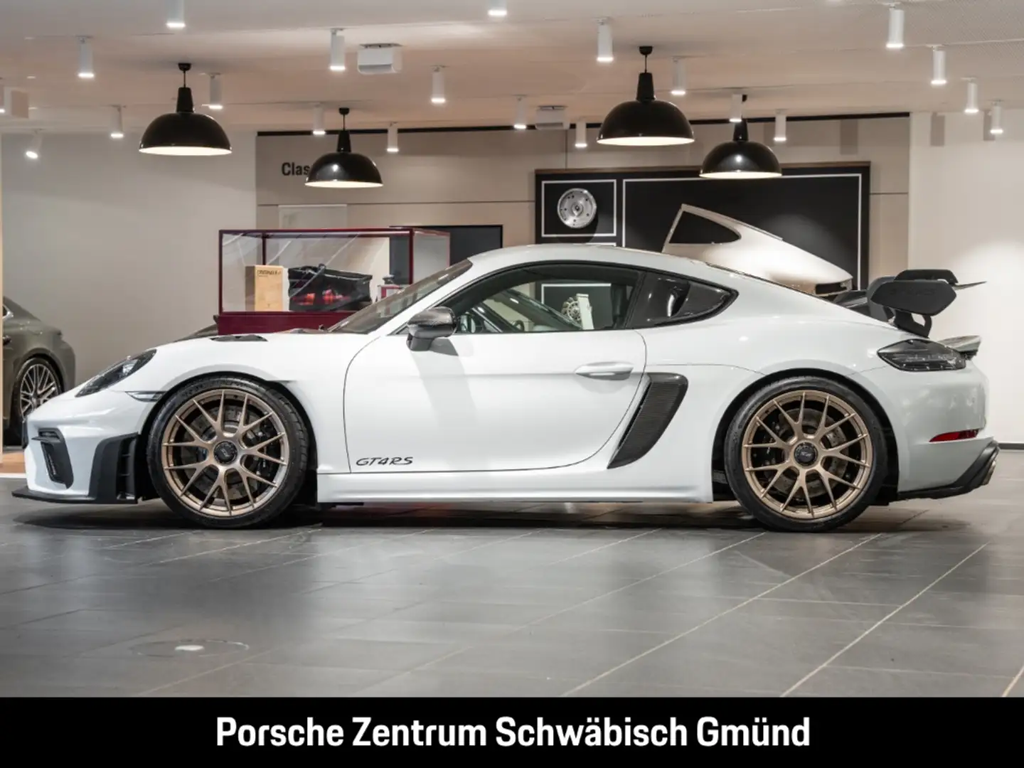 Porsche Cayman 718 GT4 RS Sportabgasanlage Überrollkäfig Weiß - 2