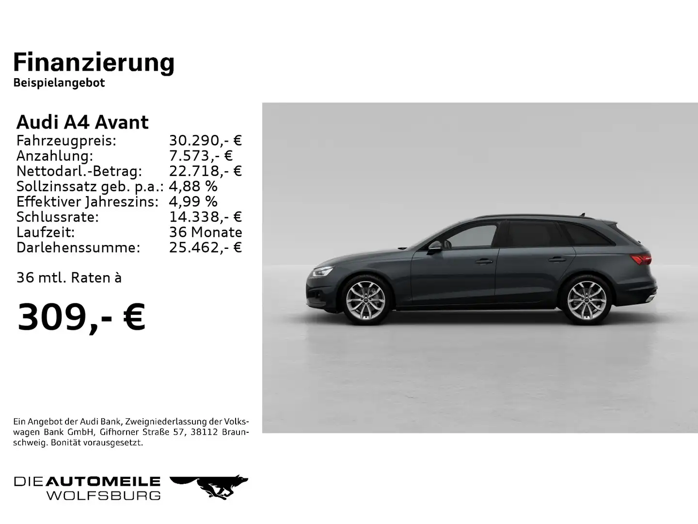 Audi A4 40 TFSI S-tronic LED/ACC/Rückkam Grau - 2