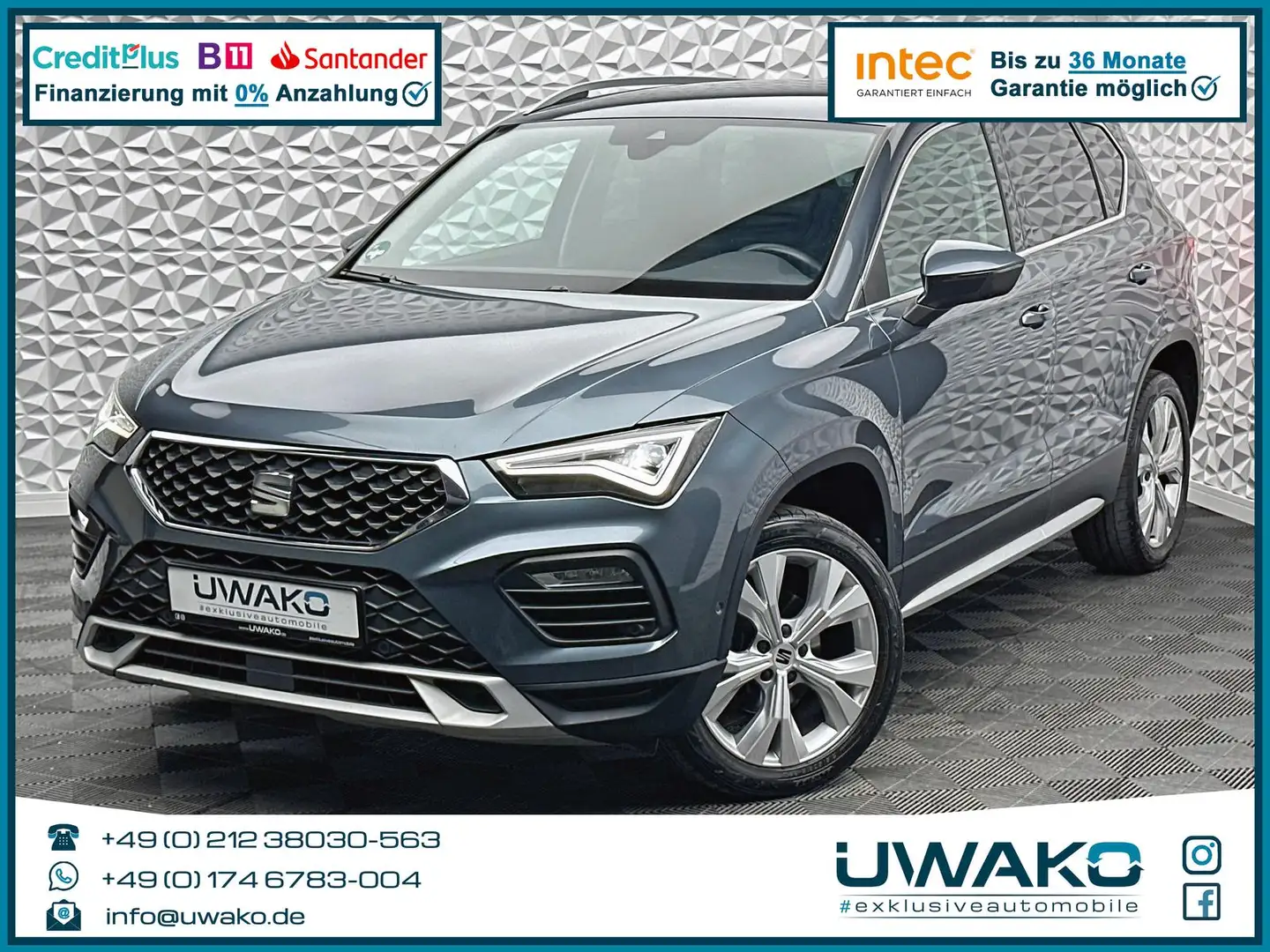 SEAT Ateca 1.5TSI XPERIENCE/BEATS/R-CAM/AHK/MLINK/LED Grijs - 1