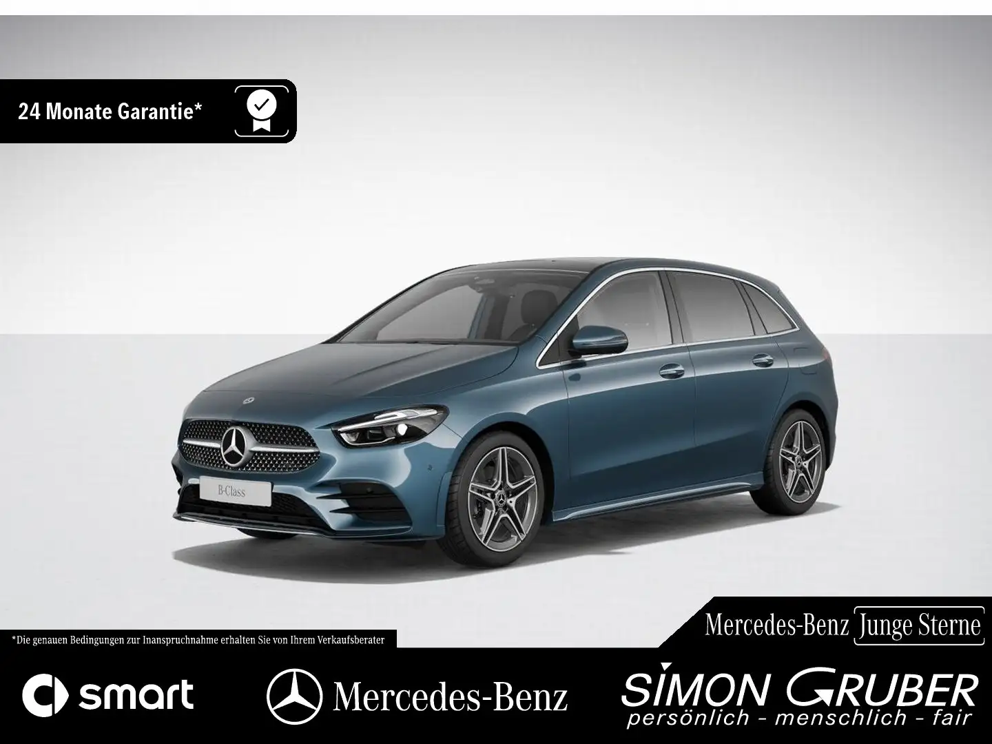 Mercedes-Benz B 200 AMG Prem+ Pano HUD Memory 360 MBeam AHK Blau - 1