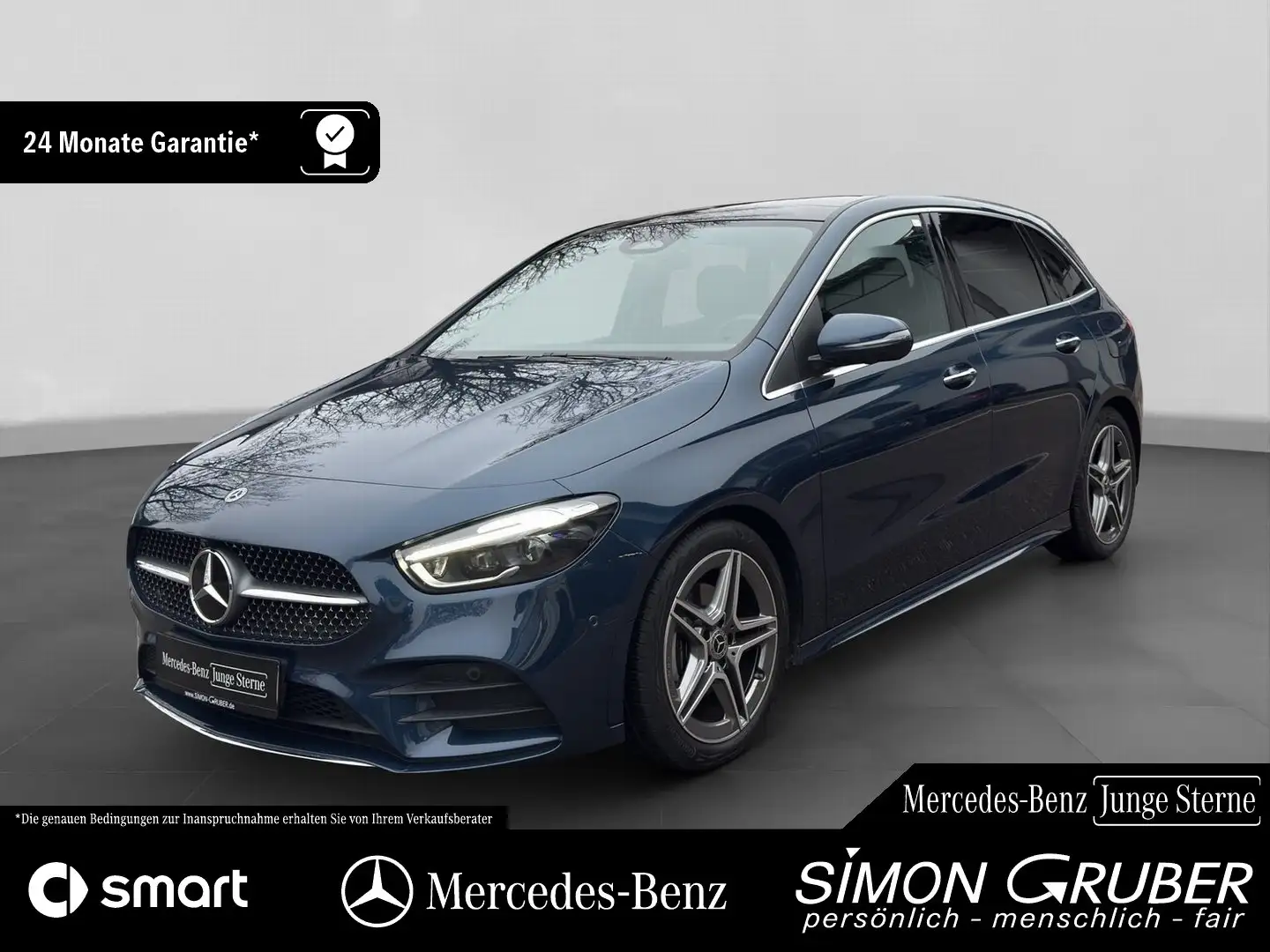Mercedes-Benz B 200 AMG Prem+ Pano HUD Memory 360 MBeam AHK Blau - 1
