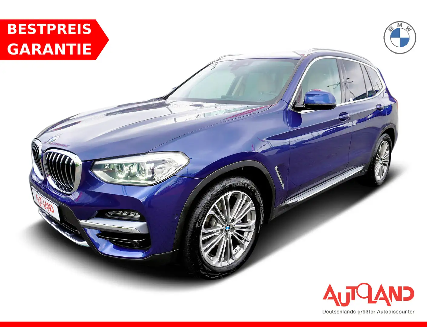 BMW X3 xDrive 20 d Luxury Line Aut. LED Navi Kamera Blauw - 1
