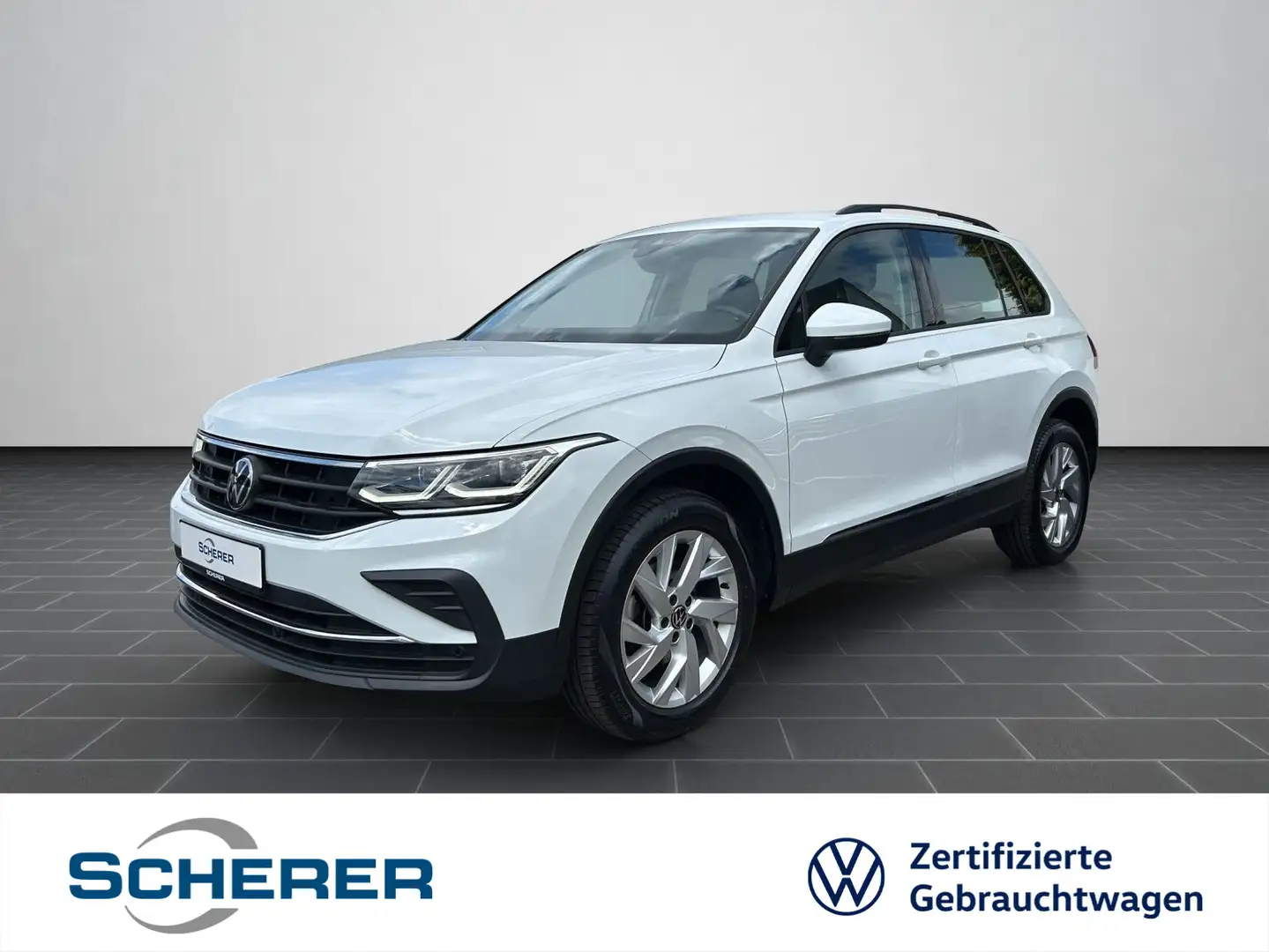 Volkswagen Tiguan 2.0 TDI Life 4x4 DSG ACC AHK CARPLAY MATR Weiß - 1