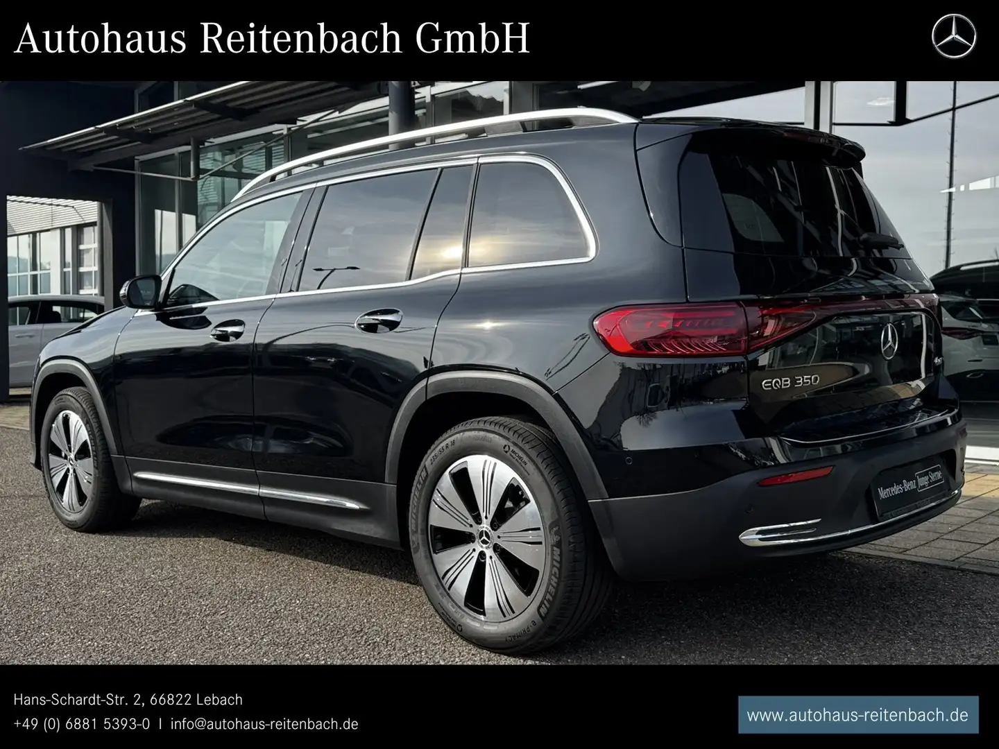 Mercedes-Benz EQB 350 EQB350 4M PROGRESSIVE+KAMER AMBIENT+SOUNDSY+TOTW Noir - 2