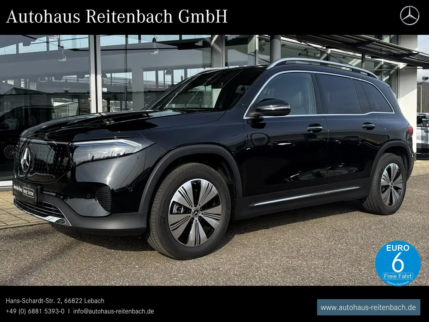 Mercedes-Benz EQB 350 EQB350 4M PROGRESSIVE+KAMER AMBIENT+SOUNDSY+TOTW Noir - 1