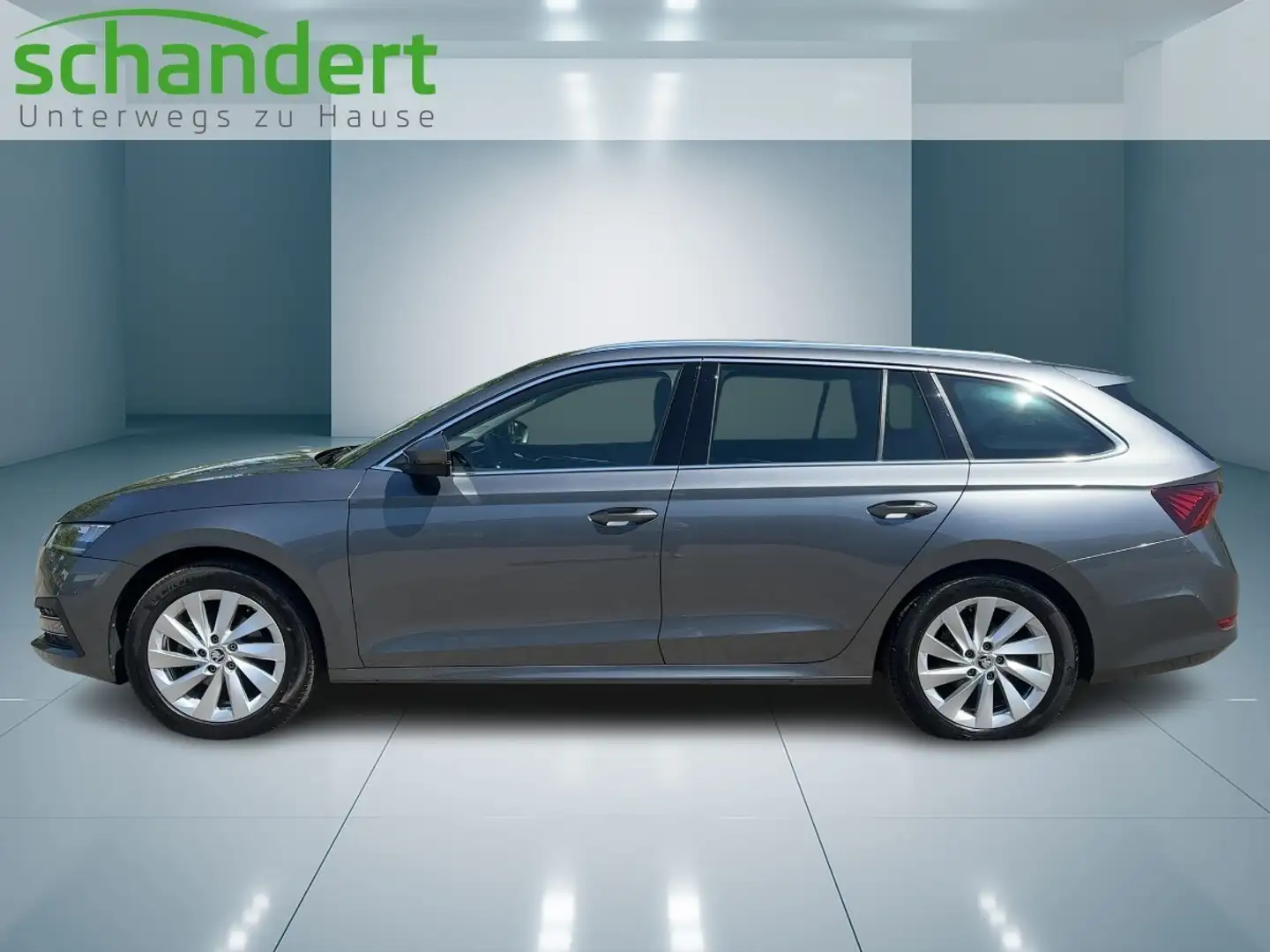 Skoda Octavia Combi 2.0 TDI Style DSG LED Navi AHK Klimaautoma Grau - 2