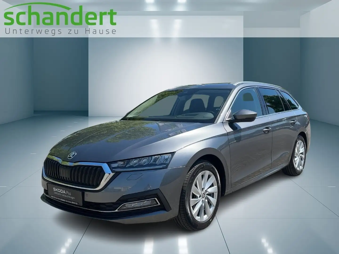 Skoda Octavia Combi 2.0 TDI Style DSG LED Navi AHK Klimaautoma Grau - 1