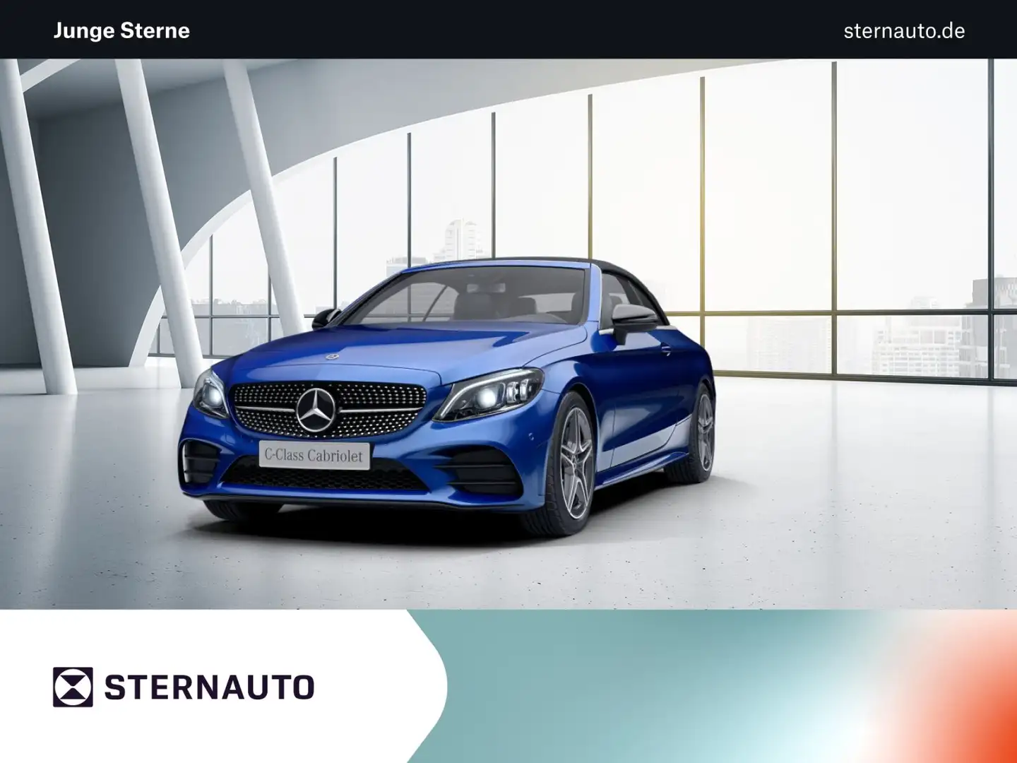 Mercedes-Benz C 180 C 180 Cabriolet  AMG Line Navi/Styling/Autom./LED Blau - 1