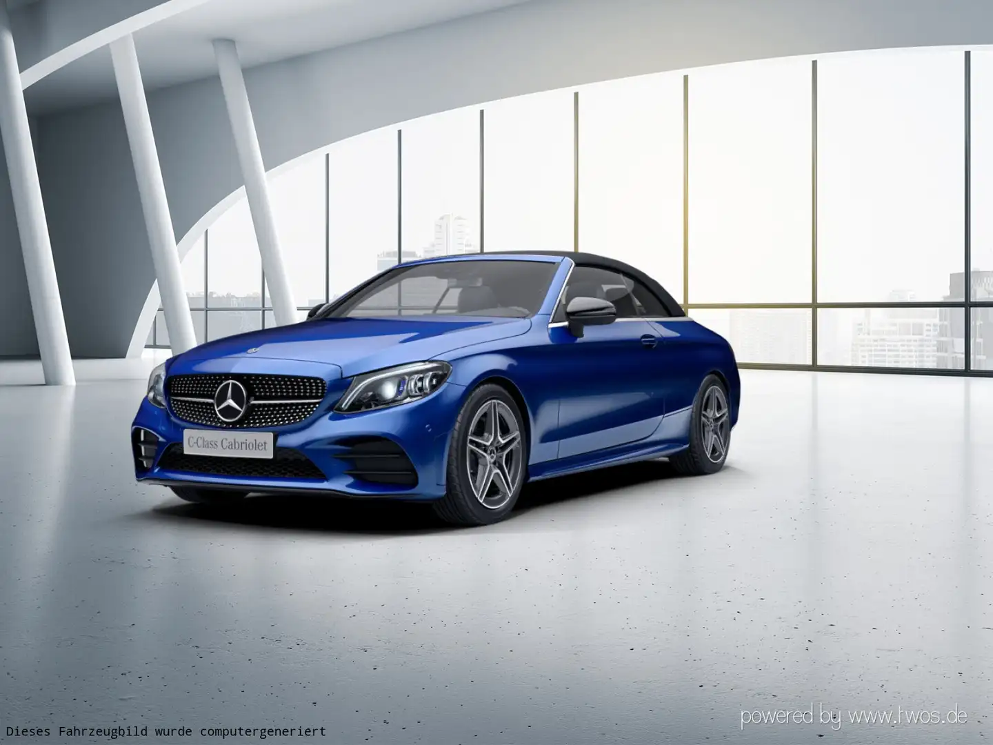 Mercedes-Benz C 180 C 180 Cabriolet  AMG Line Navi/Styling/Autom./LED Blau - 2