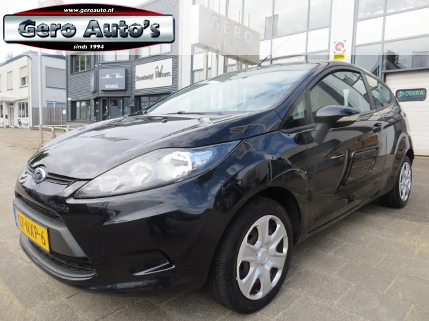 Ford Fiesta 1.25 Limited nl auto 3 drs ,airco ,stbkr ,elec pak Zwart - 1
