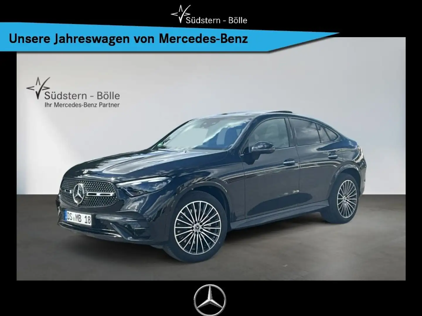 Mercedes-Benz GLC 300 d 4M Coupe +AMG+DISTRO+SHZ+MEMORY+NAVI Noir - 1
