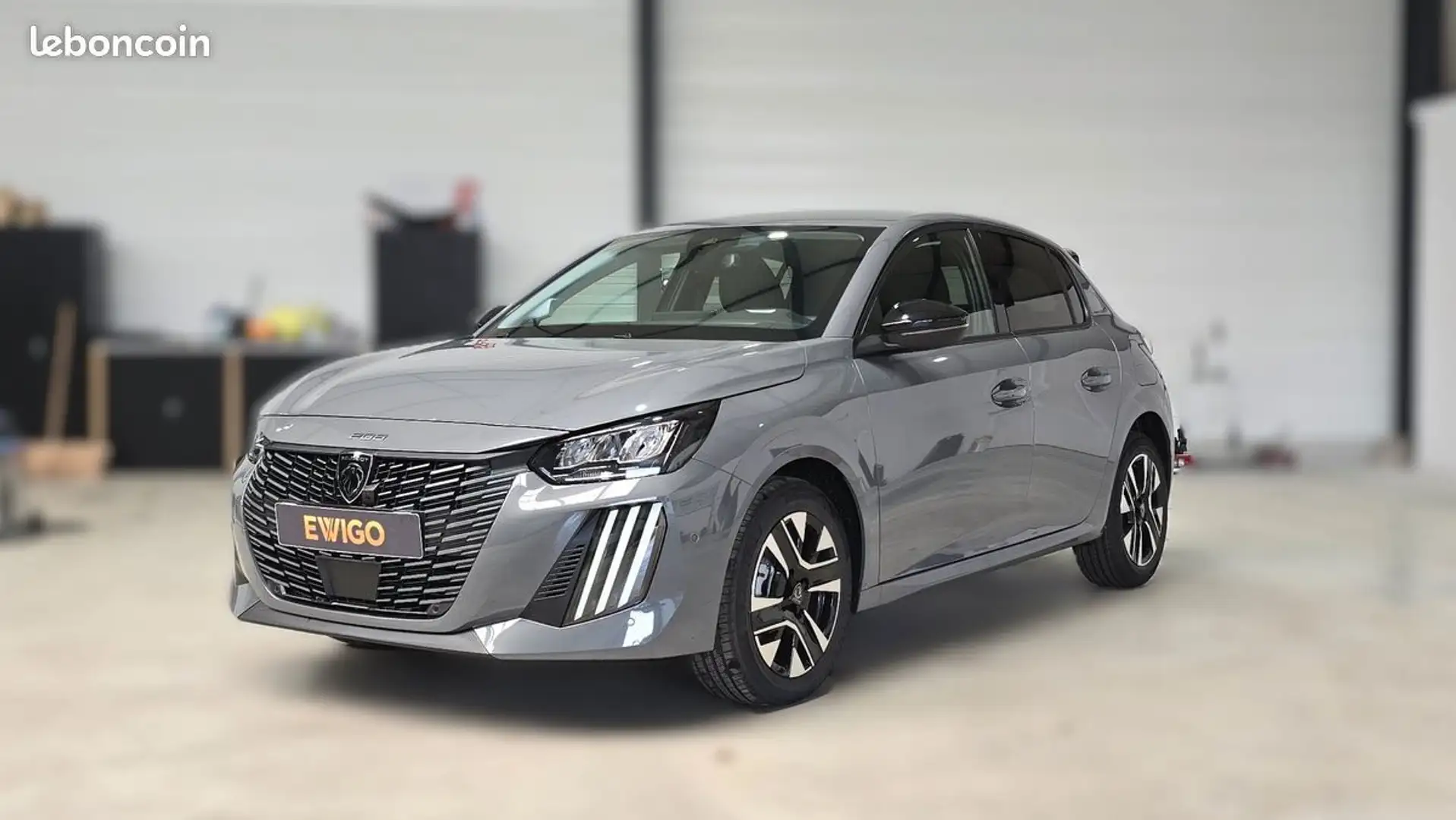 Peugeot 208 hybrid 110 e-dcs6 allure + angles morts navi Gris - 2