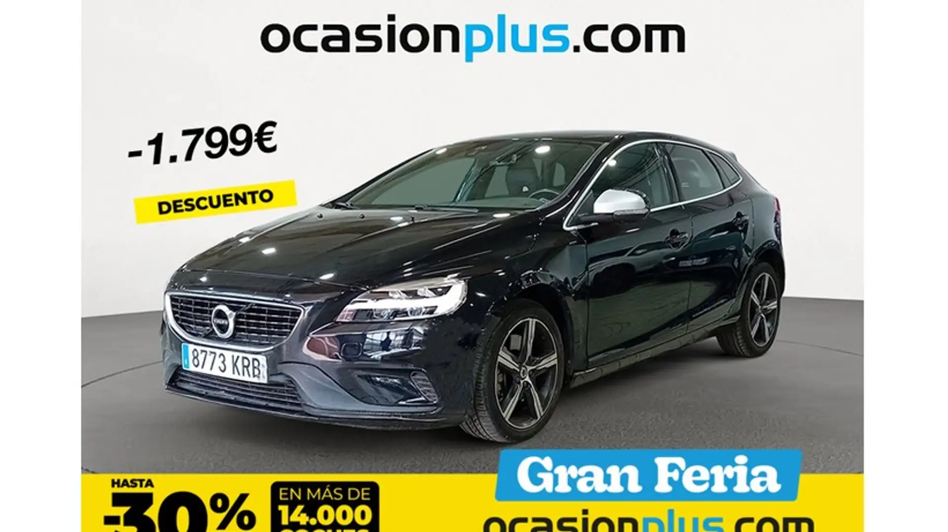 Volvo V40 T3 R-Design Momentum Aut. Negro - 1