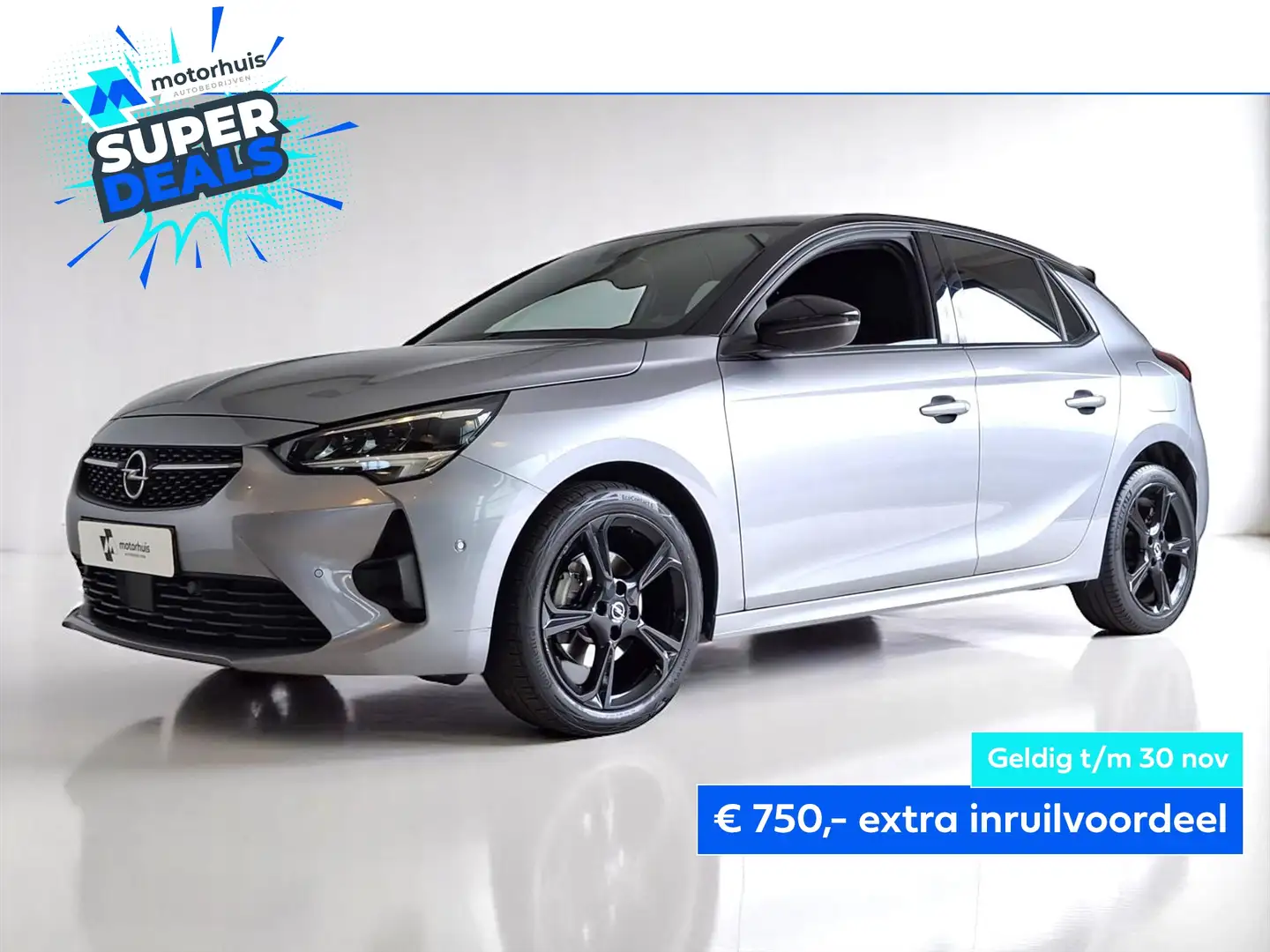 Opel Corsa 1.2 Turbo 130pk GS-Line AUTOMAAT | PDC | LMV | CAM Gris - 1