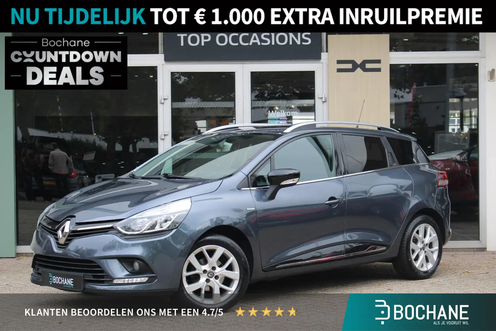 Renault Clio 0.9 TCe Limited | All Season banden | Klimaat cont Gris - 1